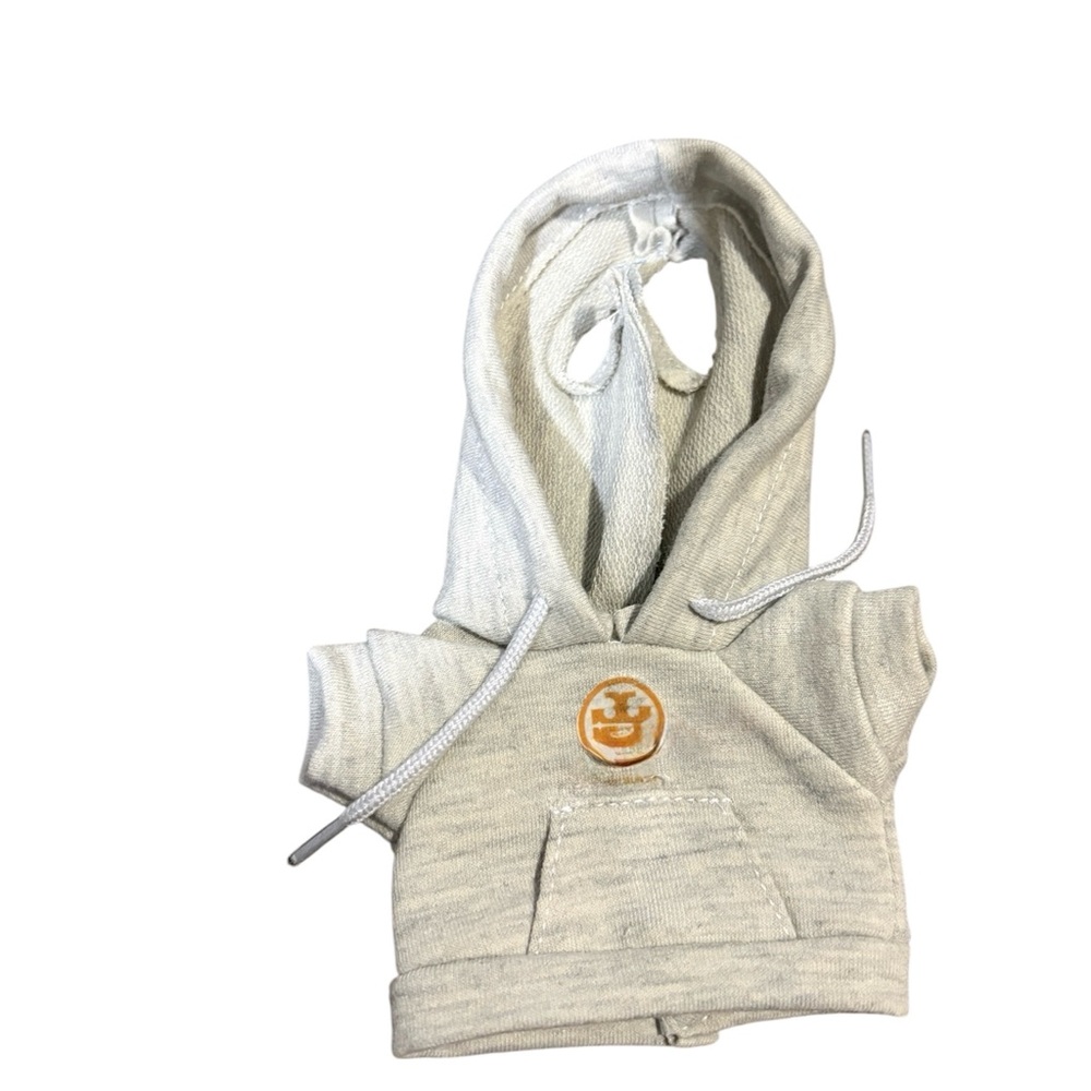 Labubu fashion Cream Hoodie- orange TB logo